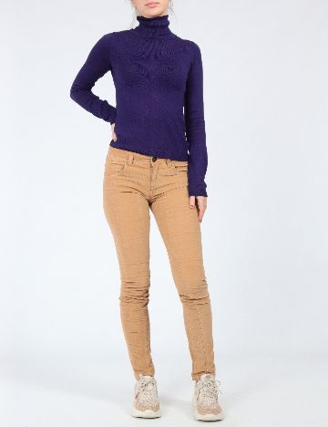 Pantaloni Zara, maro