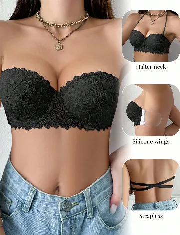 Sutien SHEIN, negru Negru