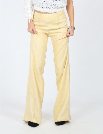 Pantaloni Zra, galben