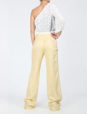 Pantaloni Zra, galben