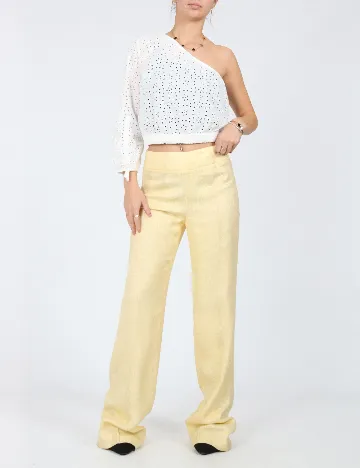 Pantaloni Zra, galben Galben