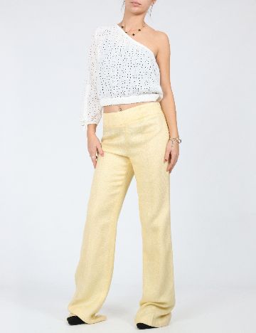 Pantaloni Zra, galben