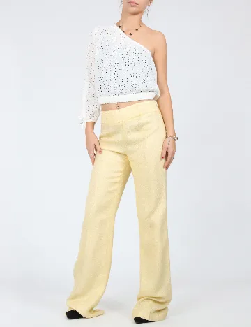 Pantaloni Zra, galben Galben