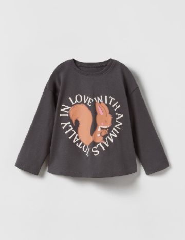 Bluza Zra, gri inchis