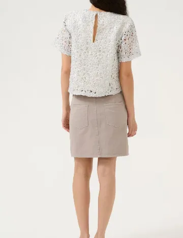 Bluza Karen By Simonsen, argintiu Gri