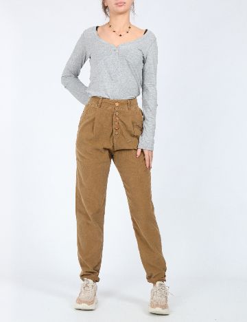 Pantaloni Zra, maro
