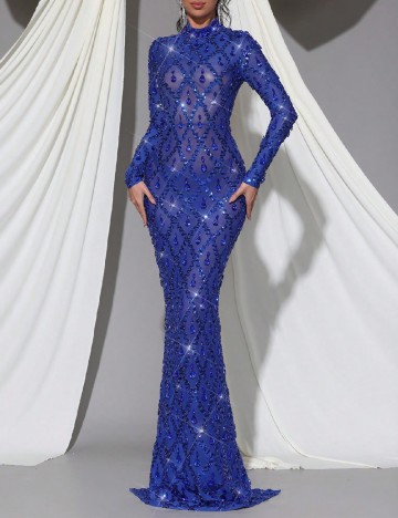 Rochie lunga SHEIN, albastru