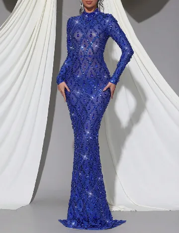 Rochie lunga SHEIN, albastru Albastru
