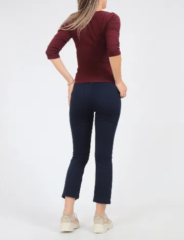 Pantaloni Zara, bleumarin Albastru