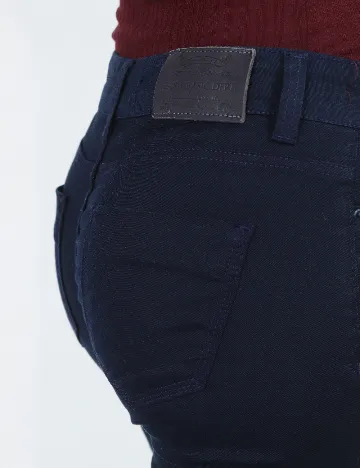 Pantaloni Zara, bleumarin Albastru