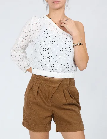 Pantaloni scurti Zara, maro Maro