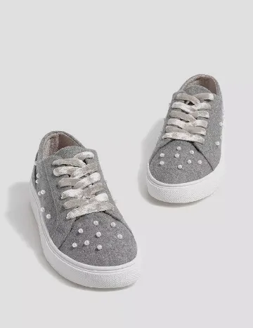 Adidasi Stradivarius, gri Gri