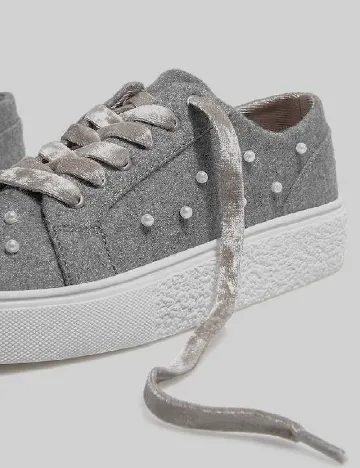 Adidasi Stradivarius, gri Gri