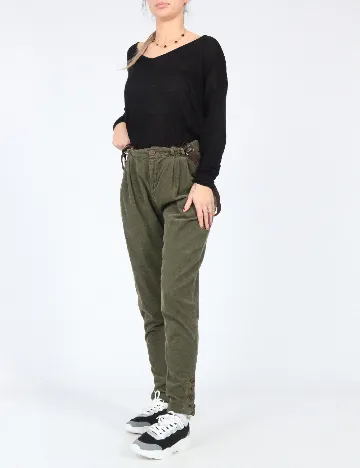 Pantaloni Zara, verde Verde