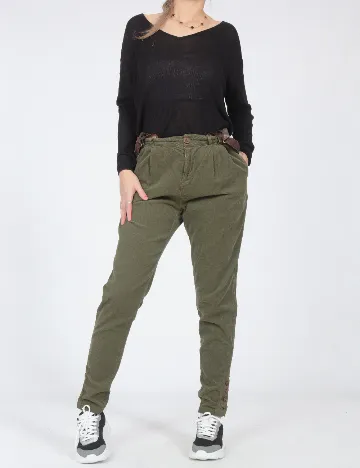 Pantaloni Zara, verde Verde