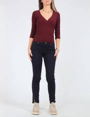 Pantaloni Zra, bleumarin Albastru