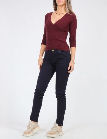 Pantaloni Zra, bleumarin