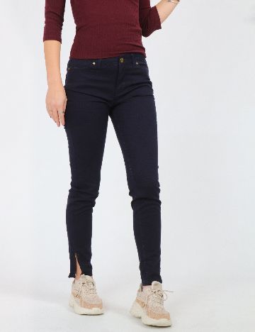 Pantaloni Zra, bleumarin