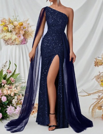 Rochie lunga SHEIN, bleumarin