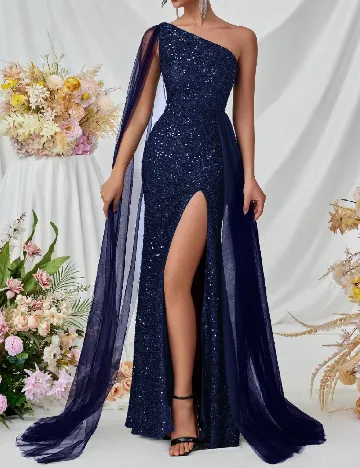 Rochie lunga SHEIN, bleumarin Albastru