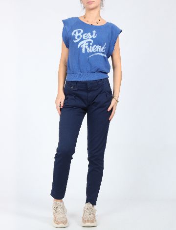 Pantaloni Zara, bleumarin