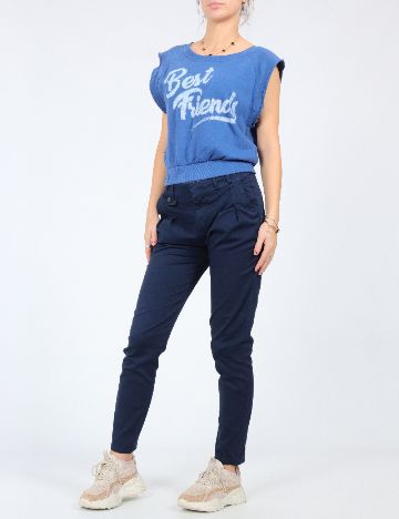 Pantaloni Zara, bleumarin
