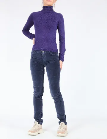 Pantaloni Zra, albastru Albastru