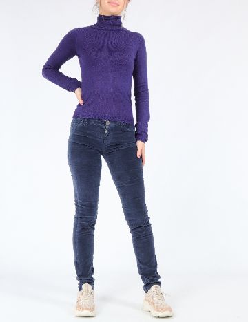 Pantaloni Zra, albastru