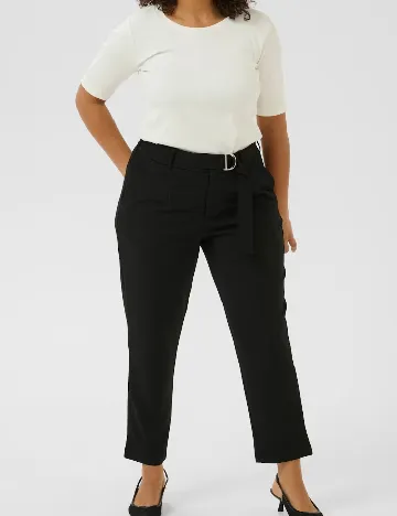 Pantaloni Kaffe Curve, negru Negru