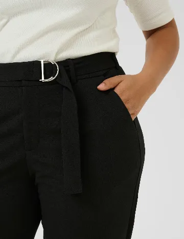 Pantaloni Kaffe Curve, negru Negru