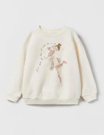Bluza Zra, alb Alb
