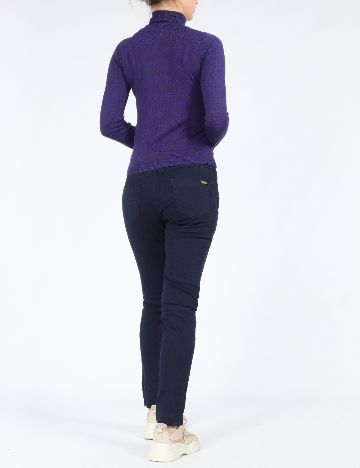 Pantaloni Zra, bleumarin