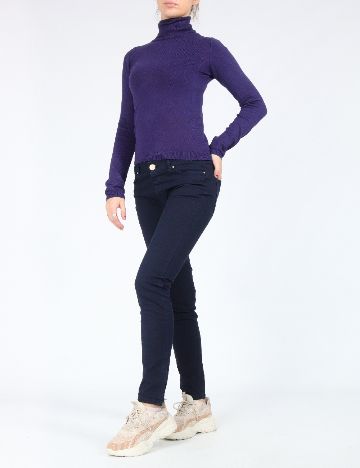 Pantaloni Zra, bleumarin
