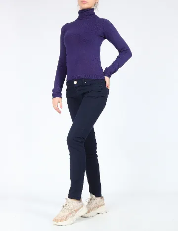 Pantaloni Zra, bleumarin Albastru