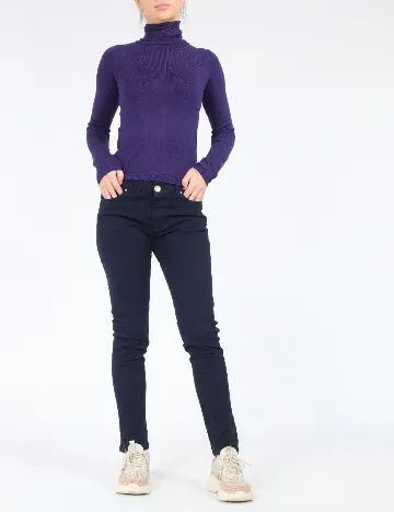Pantaloni Zra, bleumarin Albastru