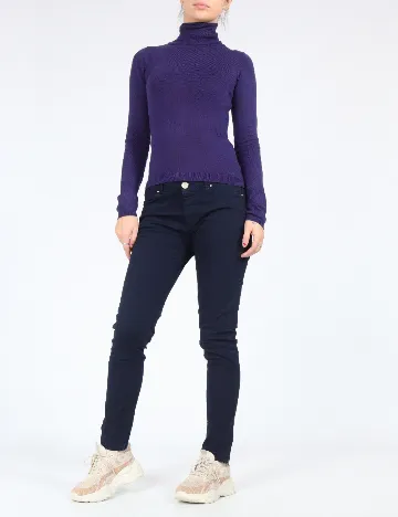 Pantaloni Zra, bleumarin Albastru