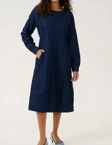 Rochie medie Culture, bleumarin Albastru