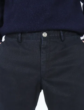 Pantaloni Massimo Dutti, bleumarin Albastru
