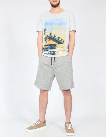 Pantaloni scurti Zara, gri Gri