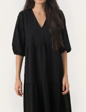 Rochie lunga Part Two, negru Negru