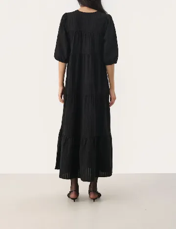 Rochie lunga Part Two, negru Negru
