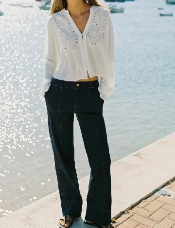 Bluza Zra, alb Alb