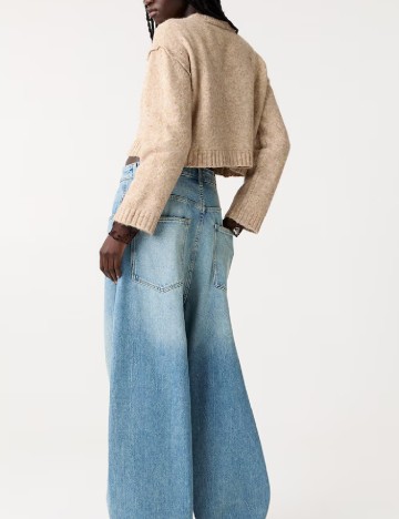Pulover Pull&Bear, crem