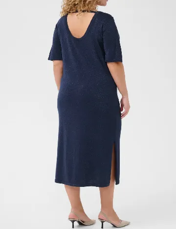 Rochie medie Kaffe Curve, bleumarin Albastru