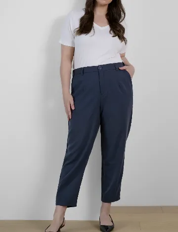 Pantaloni Kaffe Curve, bleumarin Albastru