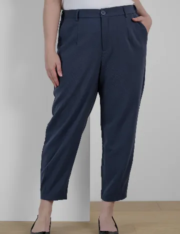 Pantaloni Kaffe Curve, bleumarin Albastru