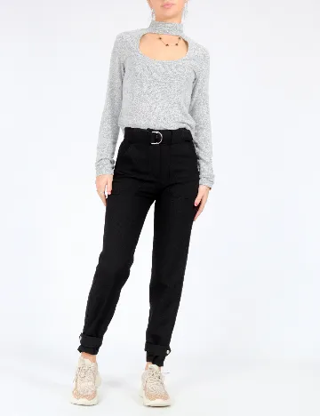 Pantaloni Bershka, negru Negru