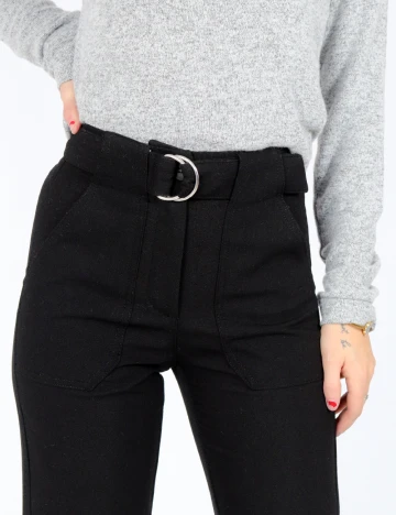 Pantaloni Bershka, negru Negru