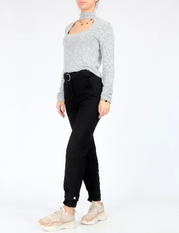 Pantaloni Bershka, negru Negru