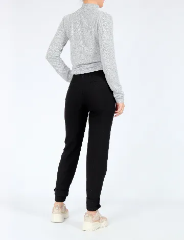 Pantaloni Bershka, negru Negru